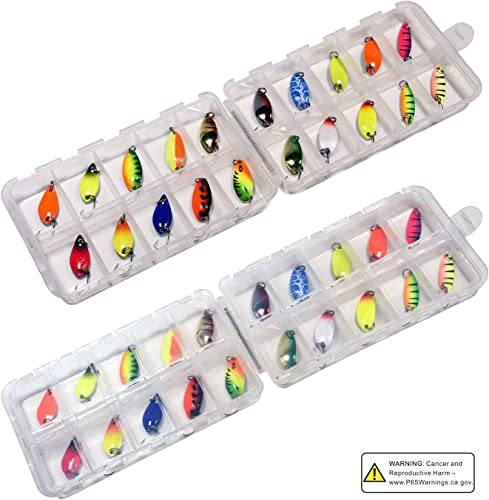 THKFISH Spoon Fishing Lures - Trout Spoons 20Pcs