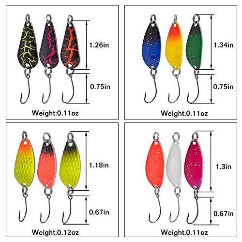 Trout Spoon Lure Set: Metal Baits for Trout