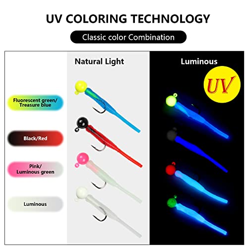 Trout/Panfish Soft Plastic Jig Heads Lure Kit