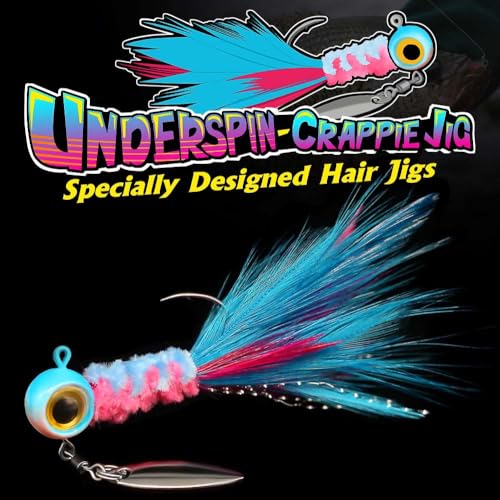 XFISHMAN Crappie Marabou Hair Jigs Panfish Trout Kit