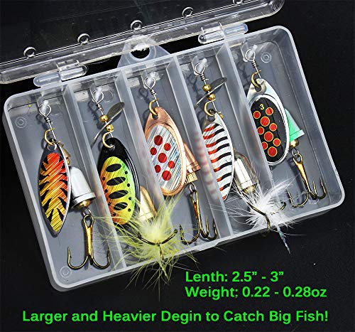 10pc Trout Fishing Lure Kit with Tackle Box