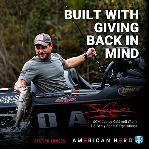 American Hero Camo Trout Fishing Combo, 6ft 6in