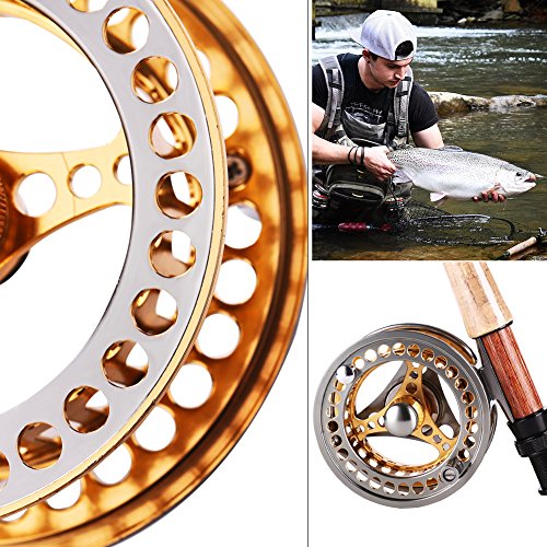 Large Arbor Fly Fishing Reel 2+1 BB in Alloy