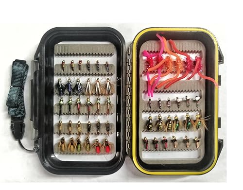 54 Nymph Flies Assortment for Trout Fishing