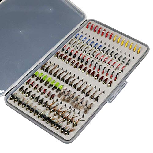 Ultra-Thin 133pcs Trout Fishing Fly Lures Assortment Box