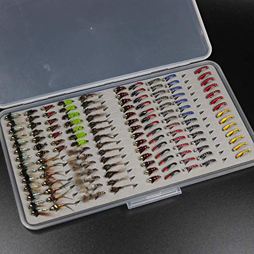 Ultra-Thin 133pcs Trout Fishing Fly Lures Assortment Box