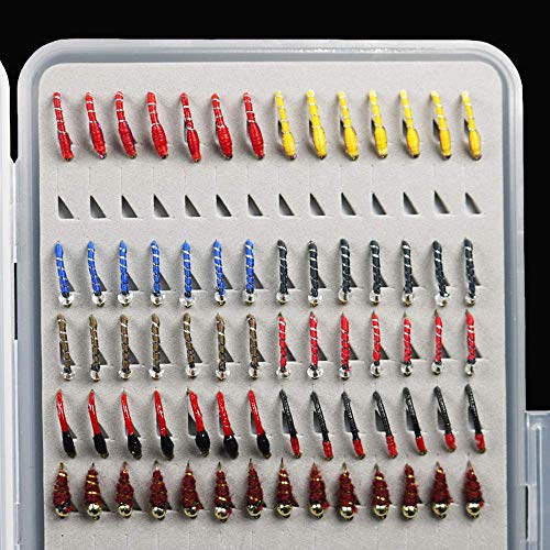 Ultra-Thin 133pcs Trout Fishing Fly Lures Assortment Box