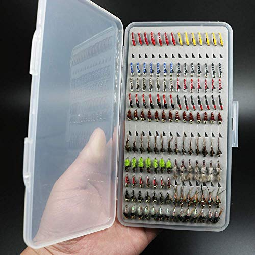 Ultra-Thin 133pcs Trout Fishing Fly Lures Assortment Box
