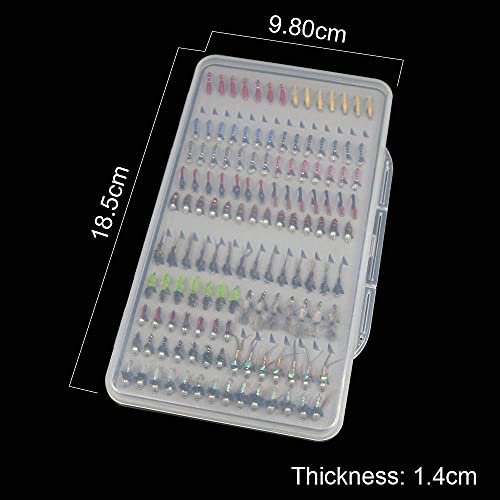 Ultra-Thin 133pcs Trout Fishing Fly Lures Assortment Box