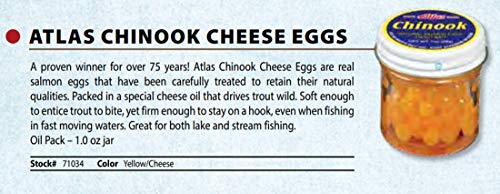 Atlas Mike's Chinook Cheese Salmon Bait Eggs, 1-Ounce