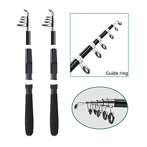 Trout Fishing Combo: Rods, Reels, Lures, Carrier Bag