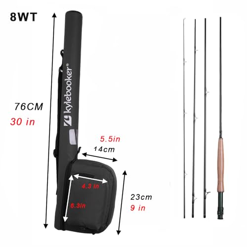 Kylebooker Fly Fishing Combo Kit 3wt 7‘6“ Rod
