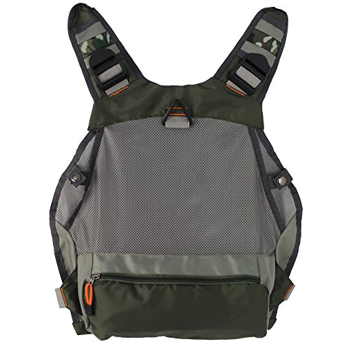 Kylebooker Army Green Mesh Fishing Vest for Men/Women
