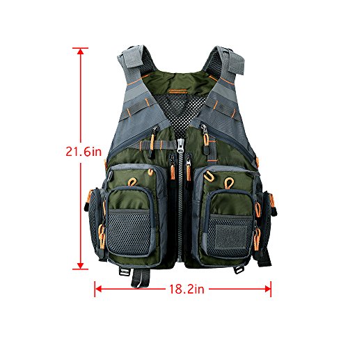 Adjustable Trout Fly Fishing Vest for Men and Women