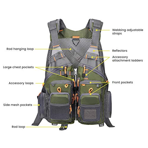 Gonex Fly Fishing Vest for Men and Women
