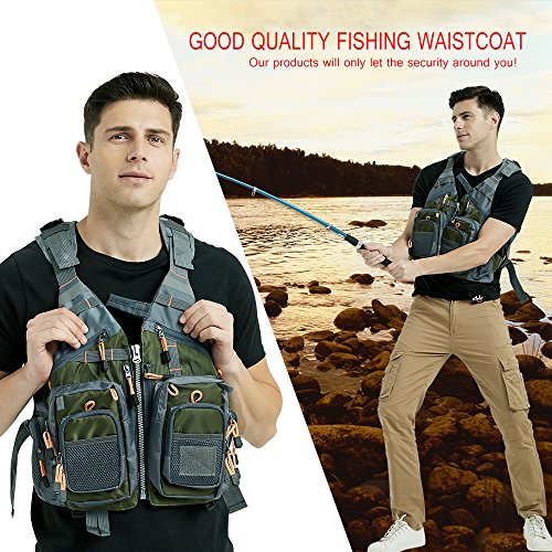 Adjustable Trout Fly Fishing Vest for Men and Women