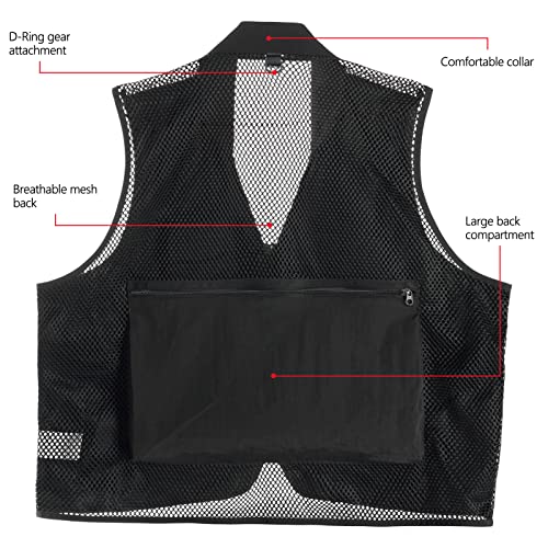 Bassdash Unisex Fishing Photography Mesh Vest - 6 Sizes