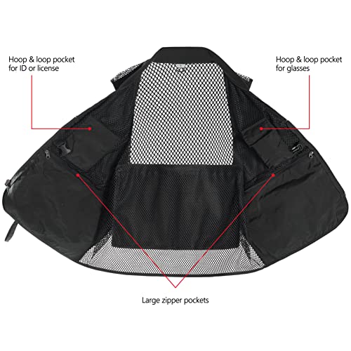 Bassdash Unisex Fishing Photography Mesh Vest - 6 Sizes