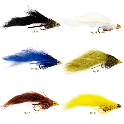 12 Conehead Bunny & Zuddler Streamer Fly Assortment