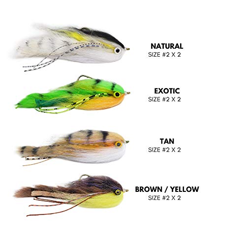 Streamers for Trout, Bass, Pike | Size 2 (8 Pack)