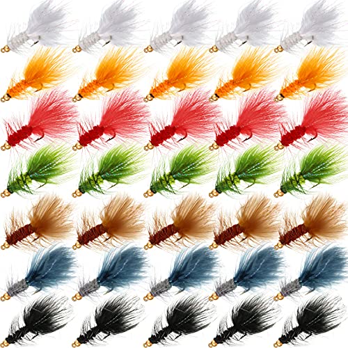 35pcs Woolly Bugger Trout Fishing Streamer Flies