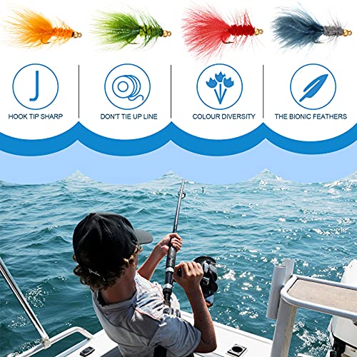 35pcs Woolly Bugger Trout Fishing Streamer Flies