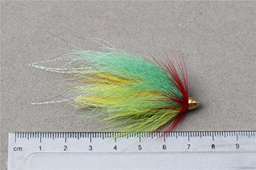 40 pcs Cone Head Tube Fly Salmon Trout Fly Fishing Flies