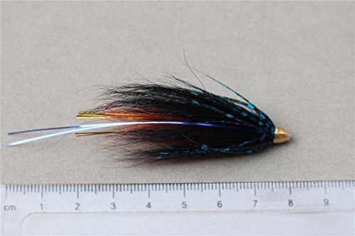 40 pcs Cone Head Tube Fly Salmon Trout Fly Fishing Flies