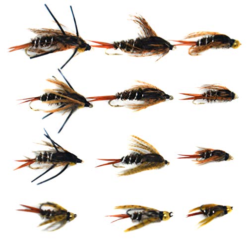Trout Fly Fishing Flies 12Pcs Assortment 20 Incher