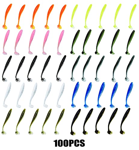 Trout Fishing Soft Plastic Lure Kit - 100PCS/7cm