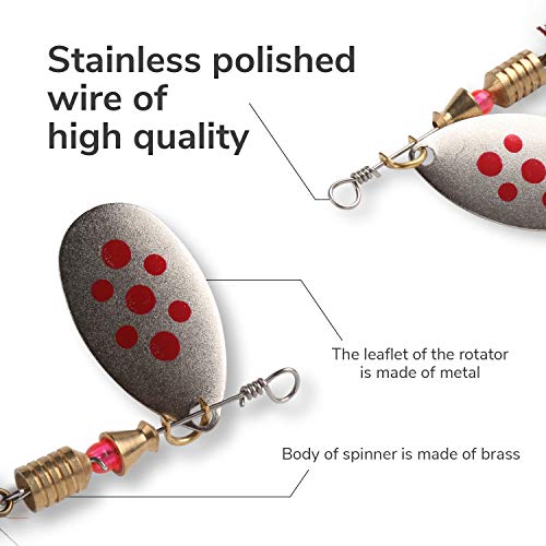 10pcs Spinnerbait Lures for Bass Trout Salmon