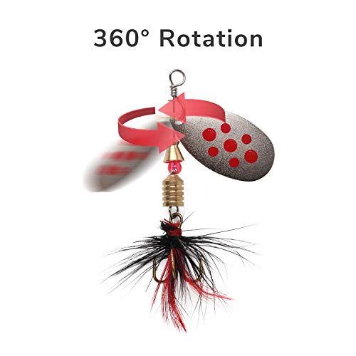 10pcs Spinnerbait Lures for Bass Trout Salmon