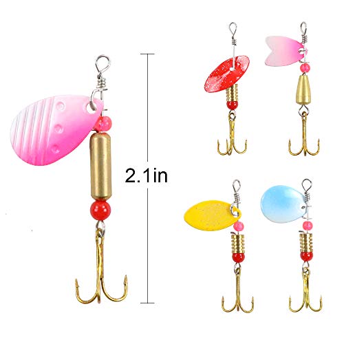 30-Piece Assorted Metal Lures for Trout Fishing