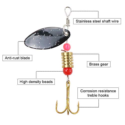 30-Piece Assorted Metal Lures for Trout Fishing