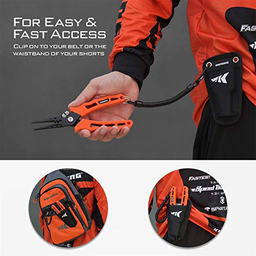 KastKing 7" Cutthroat Fishing Pliers: Saltwater Resistant