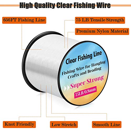 70lb Test Strong Clear Fishing Line for Trout Fishing