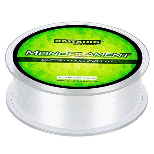 KastKing Premium Monofilament Line, Ice Clear, 300Yds, 15LB