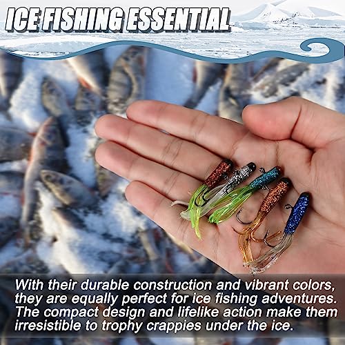 Soft Plastic Tube Baits Jig Head Swimbaits Kit