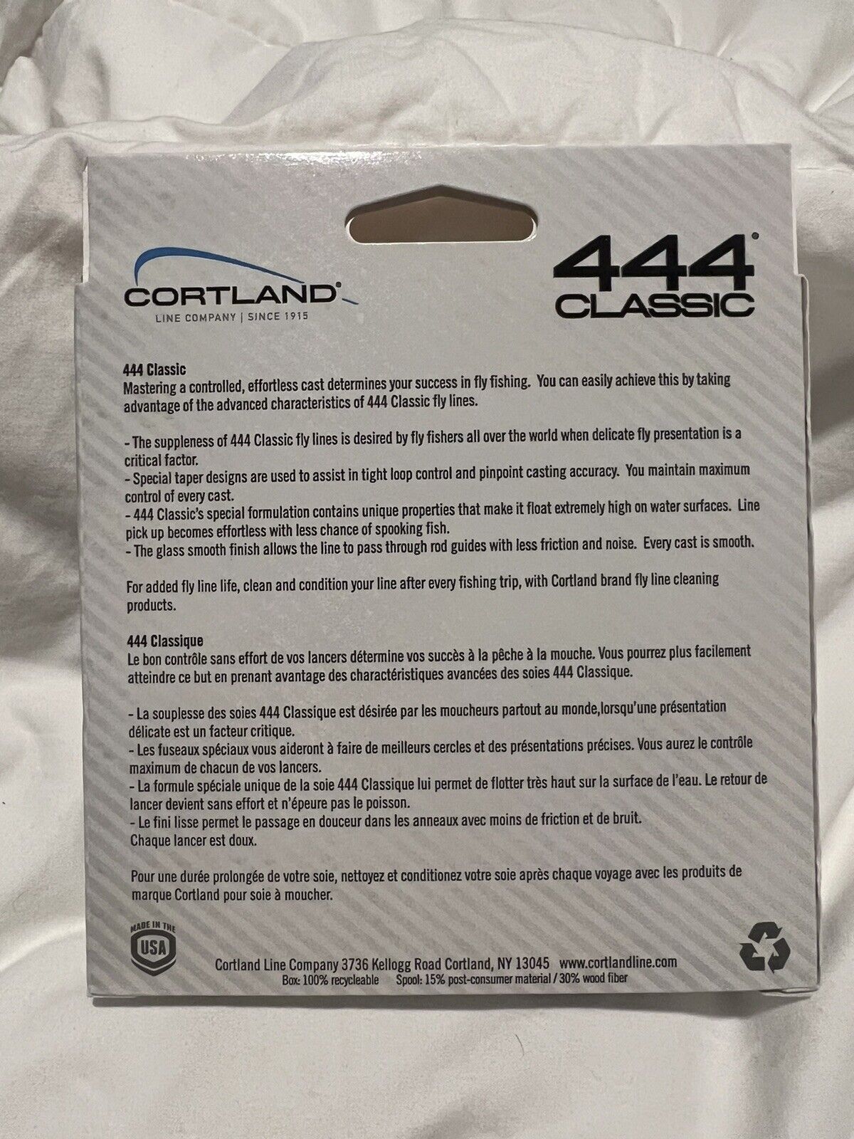 Cortland 444 Classic Peach Fly Line - WF5F