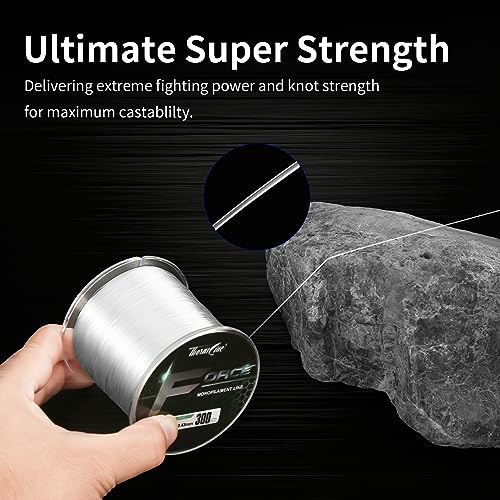 ThornsLine Force Monofilament Fishing Line - 300yd ICE Clear