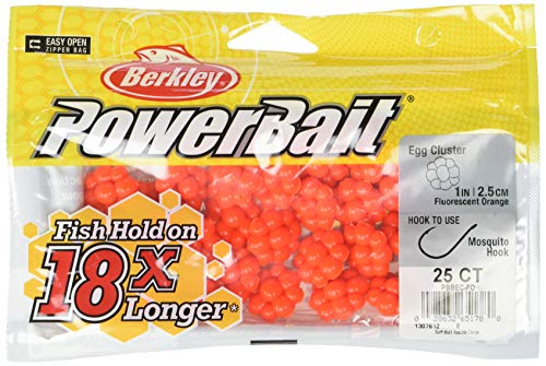 Berkley PowerBait Trout Egg Clusters Fluorescent Orange