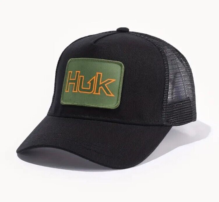 HUK™ Professional Angler Trout Fishing Black Trucker Hat