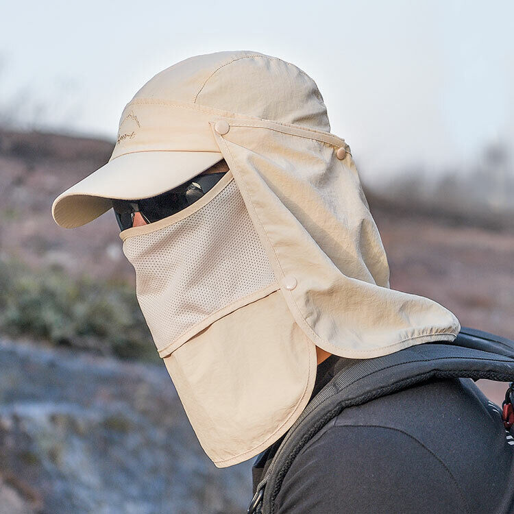 Outdoor Sun Hat with Neck Cover for Trout Fishing