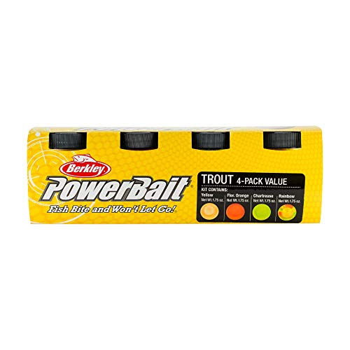Berkley PowerBait Trout Dough Bait, 4 Pack
