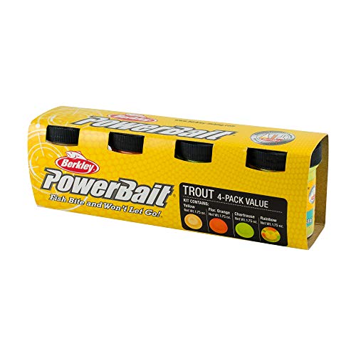 Berkley PowerBait Trout Dough Bait, 4 Pack