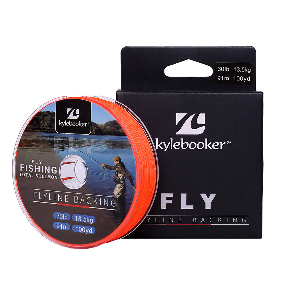 Orange Braided Fly Line Backing 20/30LB 100/300Yards