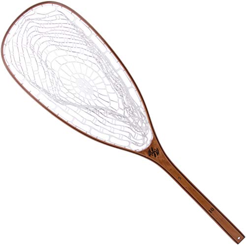 35.2" Fly Fishing Fish-Safe Wood Rubber Net