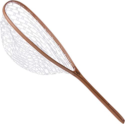 35.2" Fly Fishing Fish-Safe Wood Rubber Net