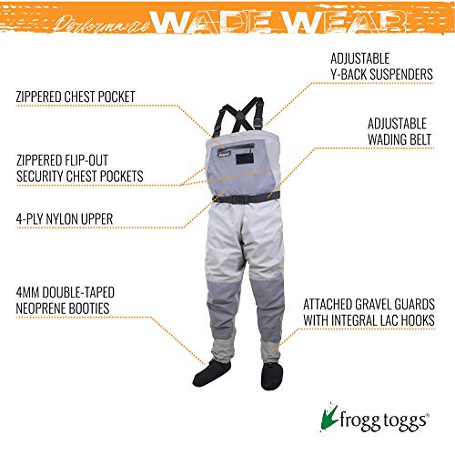 Men's Hellbender Pro Stockingfoot Fishing Chest Wader - Gray