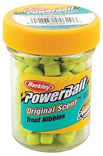 Berkley PowerBait Trout Nibbles Chartreuse, 1.1-Oz